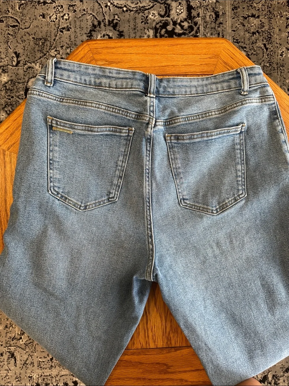 *MICHAEL KORS* Light Blue Denim Jeans w/ Front Split Leg Size 12